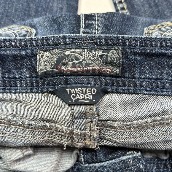 Silver Jeans Twisted Capri Jeans Size 30 - Picture 9 of 11